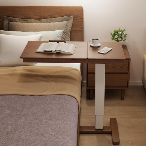 Solid wood overbed bedside - solid,