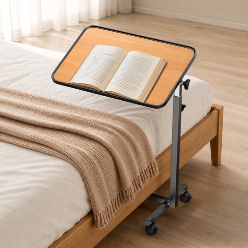 Overbed table wheels - table,